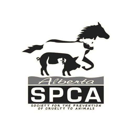 Alberta SPCA logo in black and white